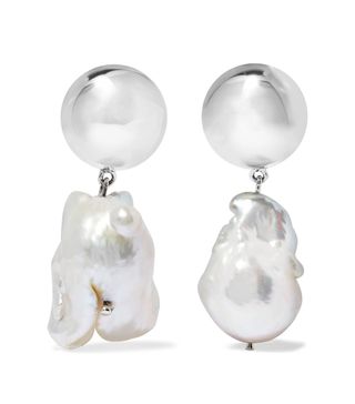 Sophie Buhai + Francis Silver and Pearl Earrings