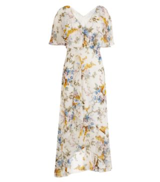 Warehouse + Anais Floral Midi Dress