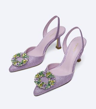 Üterque + Glitter D'Orsay Shoes