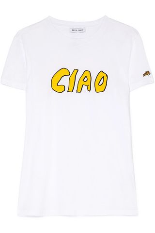 Bella Freud + Ciao Printed Cotton T-Shirt