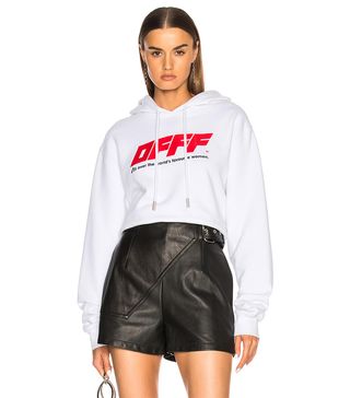 Off-White + Cropped Hoodie