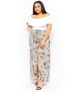 Forever 21 + Floral Print Maxi Skirt