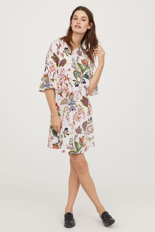 H&M + Flounce-sleeved Dress