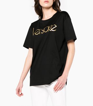 Versace + Black Logo T-Shirt