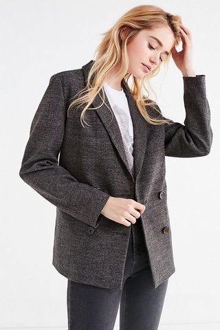 Urban Outfitters + UO Double-Breasted Wool Blazer