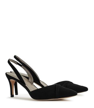 Reiss + Point-Toe Kitten Heel Shoes