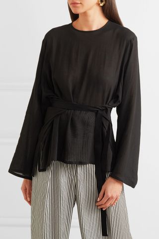 Albus Lumen + Santo Belted Cotton Top