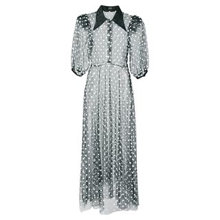 Jill Stuart + Sheer Polka Dot Dress