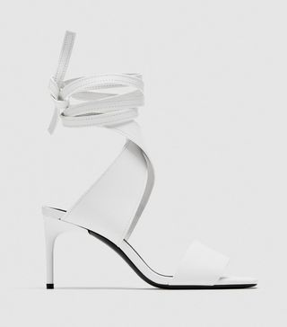 Zara + Leather High Heel Sandals