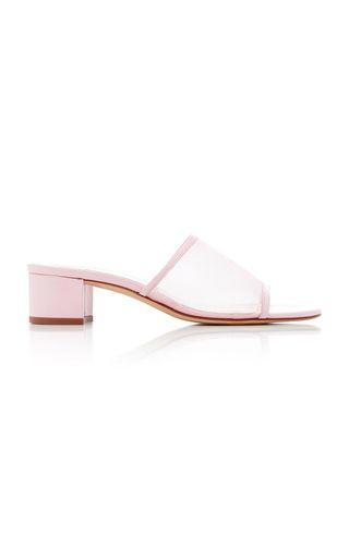 Maryam Nassir Zadeh + Sophie Leather-Trimmed Mesh Sandals