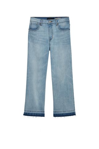 Aéropostale + High-Waisted Wide-Leg Crop Jean