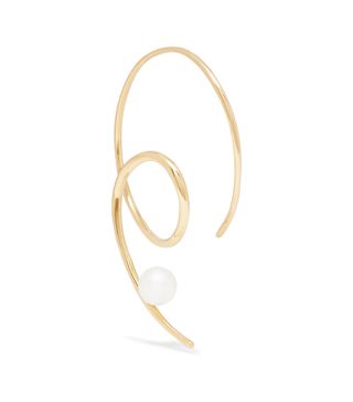 Maria Black + Sea Viper 14-Karat Gold Pearl Earring
