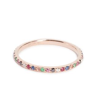 EF Collection + 14k Rose Gold Rainbow Eternity Band
