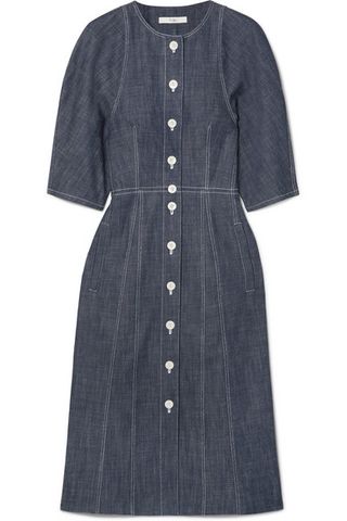 Tibi + Denim Shirt Dress