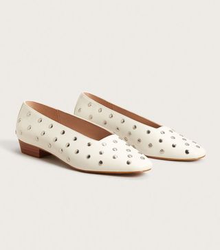Violeta by Mango + Studded Leather Shoes