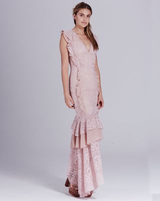 We Are Kindred + Margot Fishtail Dress in Dusty Lace