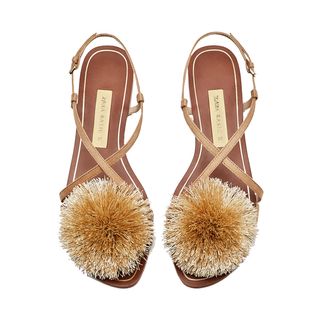 Zara + Pom-Pom Sandals