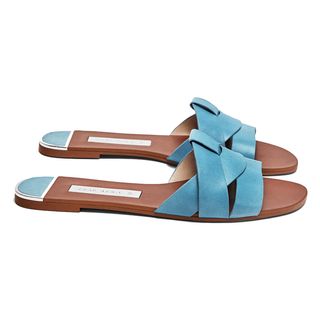 Zara + Leather Cross-Over Sandals