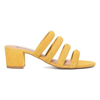 & Other Stories + Heeled Suede Four Strap Sandal