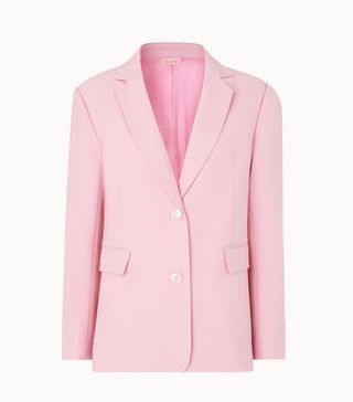 Kitri + Laurie Pink Oversized Blazer