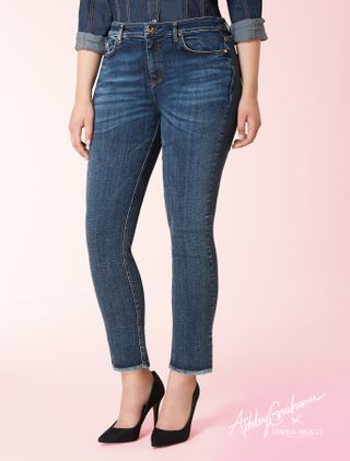 Marina Rinaldi + Super-Stretch Denim Jeans