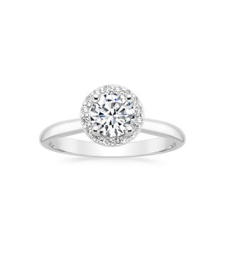 Brilliant Earth + Halo Diamond Ring
