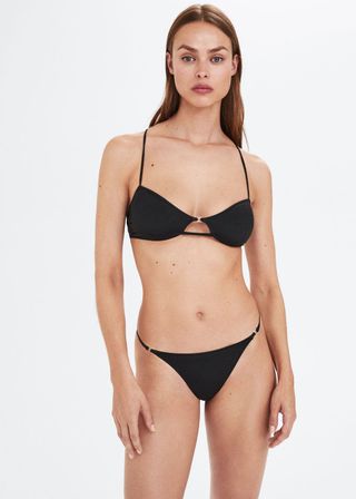 Mango + Metallic Detail Bikini Briefs