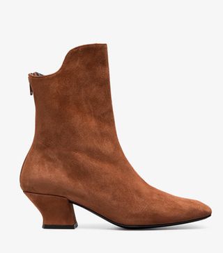 Dorateymur + Brown Han 50 Suede Ankle Boots