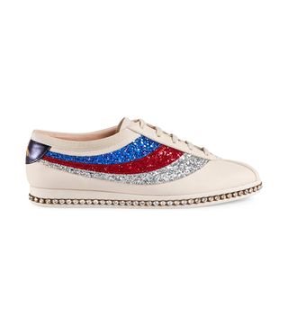 Gucci + Falacer Sneaker With Glitter Sylvie Web