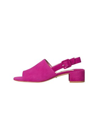 Violeta by Mango + Heel Leather Sandals