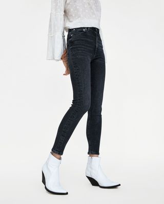 Zara + Jeans 80s High Waist in Black