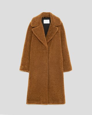 Zara + Long Textured Coat