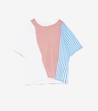 Zara + Contrasting Stripes Top