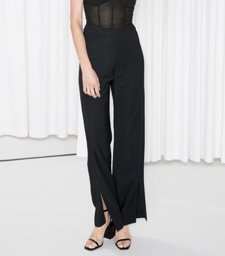 & Other Stories + Front Slit Trousers