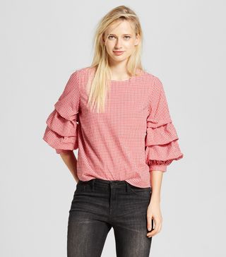 Who What Wear + 3/4 Pick-Up Sleeve Top