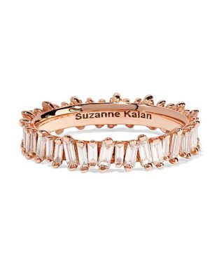 Suzanne Kalan + 18-Karat Rose Gold Diamond Ring