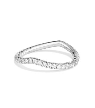 David Yurman + Dy Crossover Pave Nesting Wedding Band With Diamonds