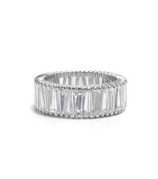 Ashley Zhang + Tapered Baguette Eternity Band