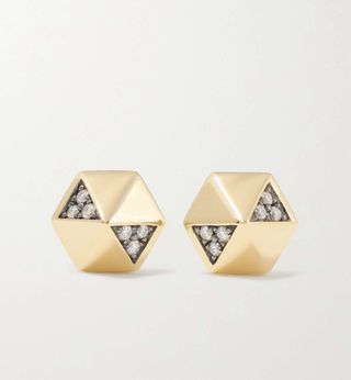 Harwell Godfrey + 18-Karat Gold, Rhodium-Plated and Diamond Earrings