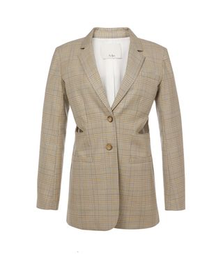 Tibi + Cooper Silk Wool Cut Out Blazer