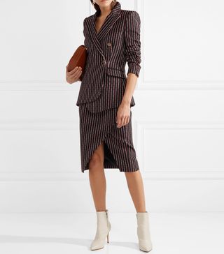 Altuzarra + Wall Pinstriped Cotton-Blend Blazer