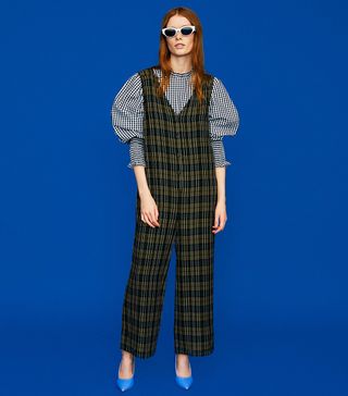 Zara + Check Jumpsuit