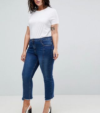 Urban Bliss Plus + Cropped Kick Flare Jeans