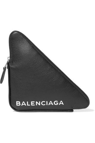 Balenciaga + Printed Textured-Leather Pouch