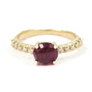 K. Brunini Jewels + Small Twig Ruby and Diamond Ring