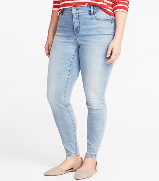 Old Navy + High-Rise Smooth & Slim Plus-Size Rockstar Jeans