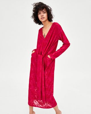 Zara + Crossover Dress With Pockets