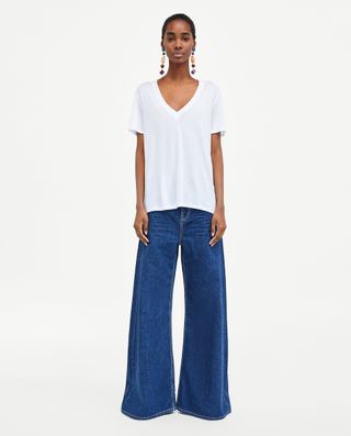 Zara + Basic Loose-Fitting T-Shirt
