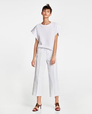 Zara + Two-Tone Sleeve Top