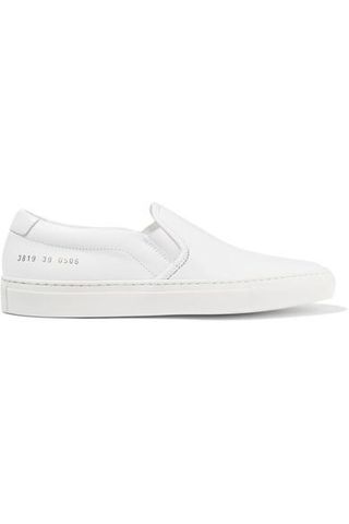 Common Projects + Leather Slip-On Sneakers